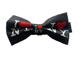 Men&#39;s I Love NY New York Big Apple Manhattan Bowtie Bow Tie (Large Lettering) - £11.83 GBP