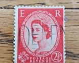 Great Britain Stamp Queen Elizabeth II 2 1/2d Used Cancel 296 - $0.94