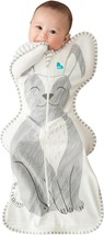 Love to Dream Swaddle UP Self-Soothing Sleep Sack Gray Bunny Newborn 5 - 8.5lbs - £15.81 GBP