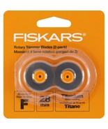 Fiskars Rotary Trimmer Titanium Replacement Blade-28mm Straight 2/Pkg - £14.93 GBP