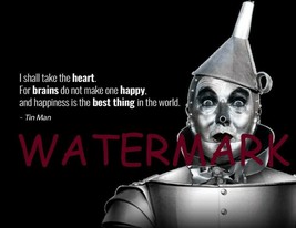 Wizard Of Oz &quot;I Shall Take The Heart For Brains&quot; Tin Man Jack Haley Quote Photo - £3.86 GBP+