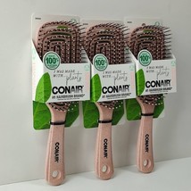 Conair 100% Plant-Based Plastic Eco-Friendly Detangling Hair Brush Pack of 3 - $24.74