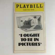1980 Playbill Eugene O&#39;Neill Theatre Ron Leibman in I Ought To Be In Pictures - £8.94 GBP