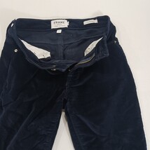 Frame Denim LHSK353 Womens Navy Blue Corduroy Straight Leg Stretch Pants Size 24 image 13