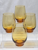 Vintage 1950s LIBBEY TEMPO 4.5&quot; Teardrop 10 Ounce Beverage Tumbler - Set... - $567.44 MXN