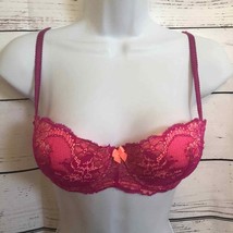 Neu Look hot pink neon orange lace bra 34C - $14.30