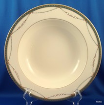 Mikasa Laurent Vegetable Bowl 10in Ivory Green and Gold Serving - $33.25