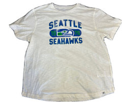 Fanatics mens White Seattle Seahawks T-shirt distressed short sleeve XXL - £14.70 GBP