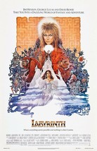 1986 Labyrinth Movie Poster Print David Bowie Jareth Sarah Magic Dance  - £5.54 GBP