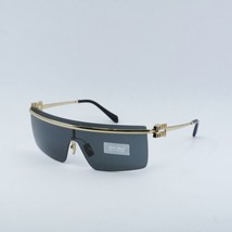 MIU MIU MU50ZS 5AK5S0 Shiny Gold/Dark Grey -142-130 Sunglasses New Authentic - £252.67 GBP
