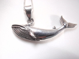 Whale 925 Sterling Silver Pendant 3.5 grams - £14.36 GBP
