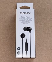 Sony Comfort Fit Headphones For Smartphones Noise Isolation MDR-EX15AP B... - $14.84