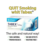 Tabex - 100% Natural - Quit Smoking. 1 month course. - £43.02 GBP
