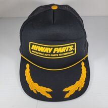 Vintage 80s Napa Auto Parts Full Mesh Trucker Hat Snapback Cap Scrambled... - $13.48