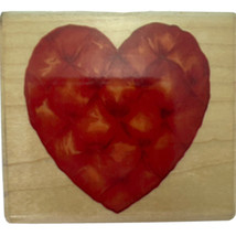 Quilted Heart Rubber Stampede Stamp Cynthia Hart Patchwork Love Puffy A7... - $3.97