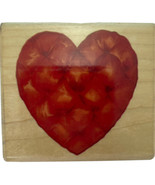 Quilted Heart Rubber Stampede Stamp Cynthia Hart Patchwork Love Puffy A7... - £3.12 GBP