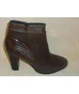 Roberto Durville Paris Brown Leather Ankle Boots Booties Size 37 , No Box - €36,75 EUR