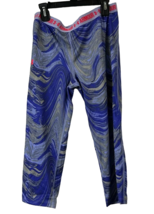 Under Armour Girls&#39; HeatGear Printed Capris, Blue/Purple, XL - $20.78