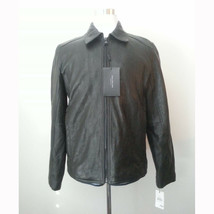 Marc New York Men Size M Leather Jacket Black NWT  - £224.79 GBP