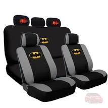 For Honda Batman Seat Covers &amp; Comic POW Headrest Car Truck Seat Covers Set - $53.57