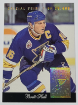 1993 Brett Hull Leaf Special Limited Print Nhl Hockey Card St Louis Blues - £9.47 GBP