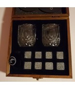 EM Collection Whiskey Stone Gift Set Granite Whiskey Glasses - $32.66