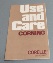 Corning Corelle Livingware Use and Care Guide 1982 Package Insert for Care Tips - £6.73 GBP