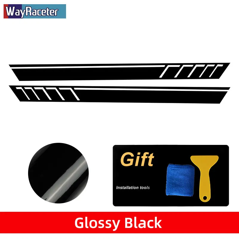 2 Pcs Car Door Side Stripes Skirt Sticker Decal For  Benz G Cl G63 AMG G65 G55 G - £126.17 GBP