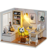 Piberagi DIY Miniature Dollhouse Kit, 1:32 Scale Creative Room Mini Wood... - £30.96 GBP