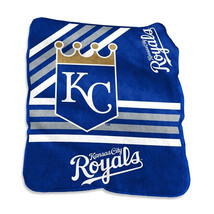 Kansas City Royals 50&quot; by 60&quot; Plush Raschel Throw Blanket - £23.25 GBP