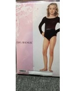 Leg Avenue Children&#39;s Long Sleeve Bodysuit Leotard Dancewear Costume  wh... - £7.47 GBP