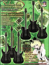 Schecter Diamond Series Blackjack Collection C-1 EX C-7 PT S-1 guitar ad print - £3.43 GBP