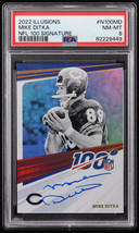 Mike Ditka 2022 Panini NFL 100 Signatures #2 (PSA 8) - £128.22 GBP