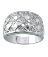 0.30 Carat Sterling Silver w/ Platinum Finish Fashion Band Ring Size 5-9 - $65.54 CAD