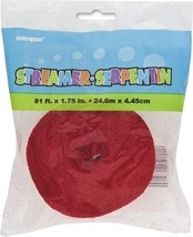 Crepe Streamer 81&#39; Red - $6.27
