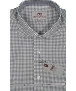 NEW $145 Hickey Freeman Crisp Dress Shirt!  16 34 35   White &amp; Gray Check - $95.72 CAD