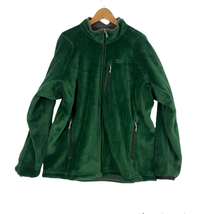 VTG Patagonia Green Deep Pile Fleece Full Jacket XL Mens Outdoor Zipped Pockets - £109.24 GBP