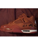 Air Jordan 4 Retro SP Brick by Brick Nigel Sylvester Firewood Orange, Si... - $880.00