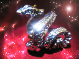  Haunted Wrap Ring Dragon&#39;s Fire Legacy Royal Golden Collection Magick CASSIA4 - £222.75 GBP