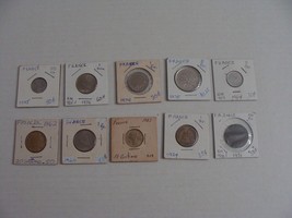 10 Coins Pack Lot FRANCE Random Dates Foreign World Currency Collection Set EU - £9.02 GBP