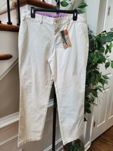 Dockers Women&#39;s White Cotton Mid Rise Straight Legs Casual Jeans Pants Size 12 - £25.11 GBP