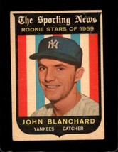 1959 TOPPS #117 JOHN BLANCHARD VG (RC) YANKEES *NY10681 - $4.41
