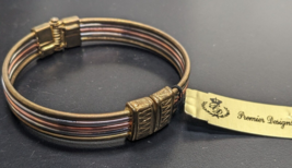 NEW Premier Designs Jewelry TRES Gold, Silver, Copper Tones Bracelet - $15.83
