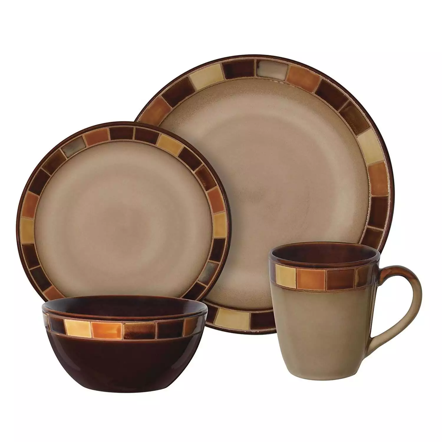 Gibson Elite Casa Estebana Dinnerware Set 16 Piece Cream 93583776M - $130.00