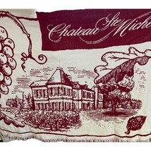 CHATEAU STE MICHELLE Winery Large Tapestry Red and White 68&quot; x 48&quot; - $97.95