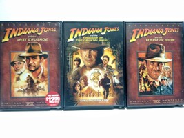 Indiana Jones Lot 3 DVDs  Last Crusade, Crystal Skull, Temple of Doom - £7.34 GBP