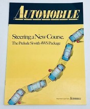 1988 Honda Prelude SI 4WS Package Road Test Car Brochure Folder Guide - $14.22