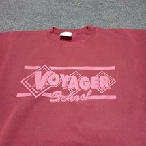 VINTAGE Voyager School Sweater Maroon 2XL XXL Santee Heavyweight USA Made - £21.92 GBP