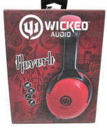 New Wicked Audio Red Reverb Wired Lightweight Headset  in Red - $433.16 MXN