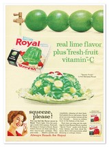 Print Ad Royal Lime Gelatin Dessert Squeeze Please Vintage 1962 Advertis... - $13.30 CAD